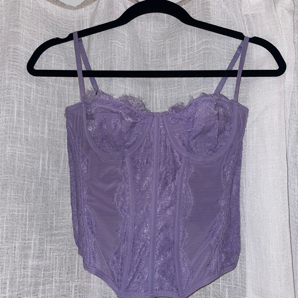 Urban Outfitters Purple Lace Bustier